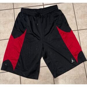 Nike air Jordan Y2K basketball shorts black red large